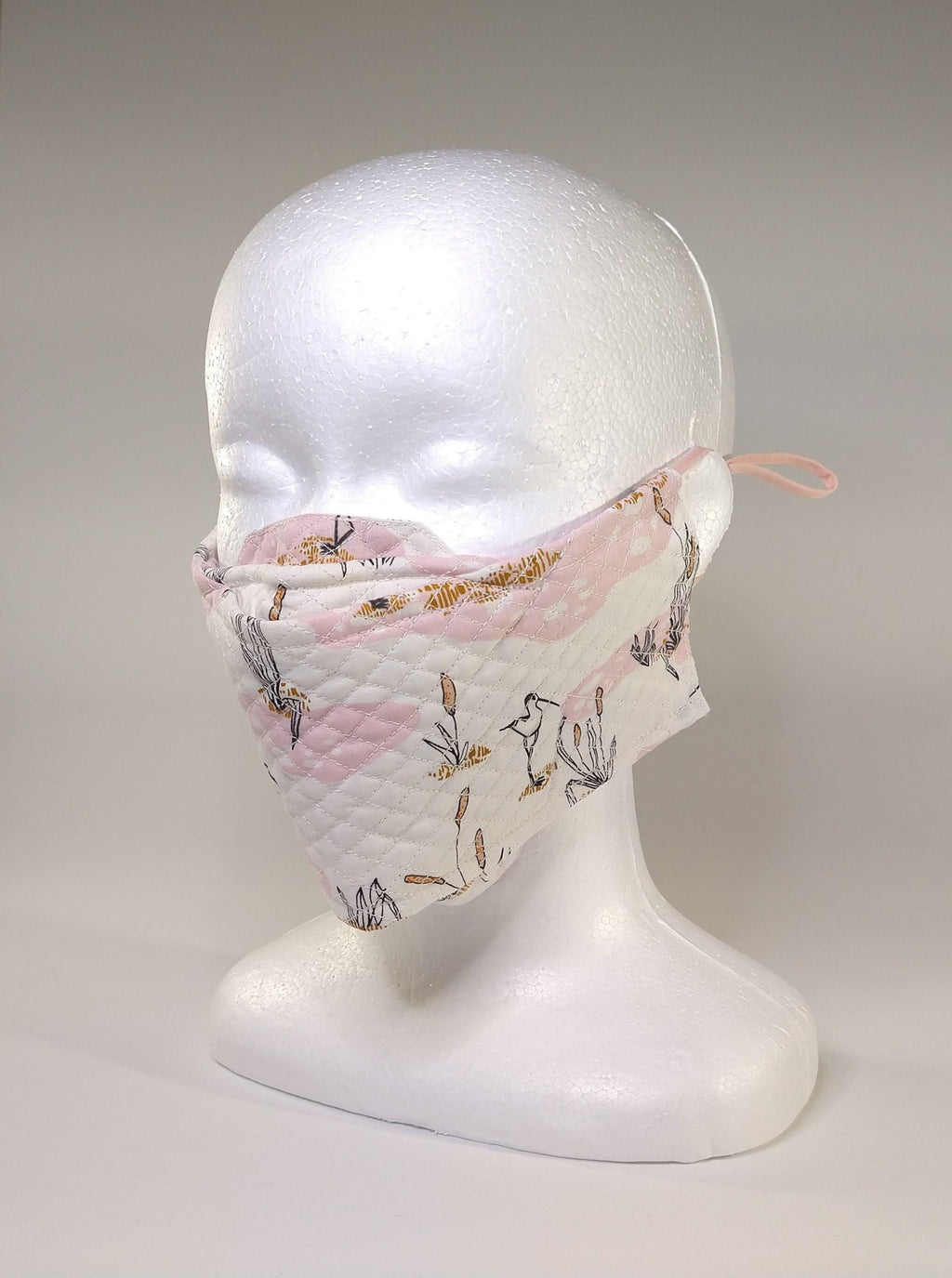 Organic Cotton Quilted Mask - Put a bird on it!